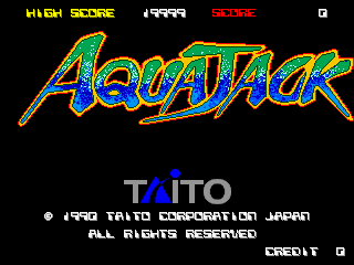 Aqua Jack (World) Title Screen